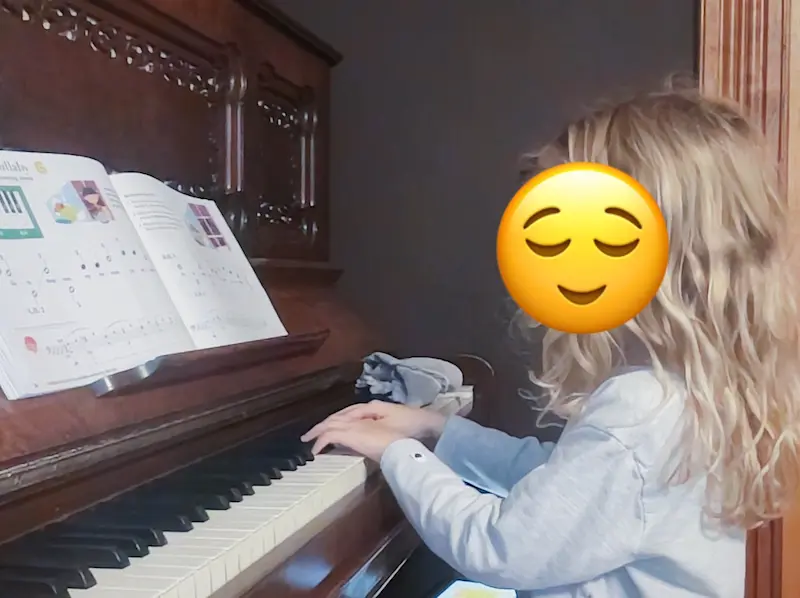 Piano student