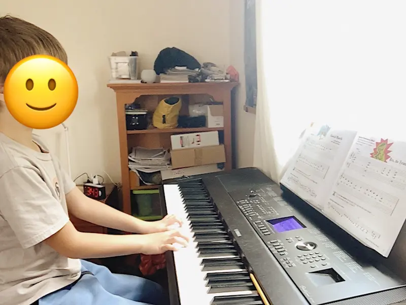 Piano student