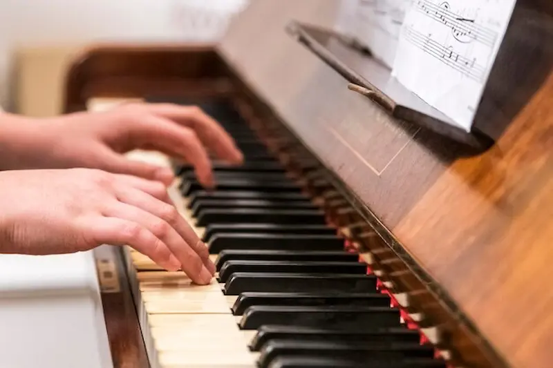 Piano student