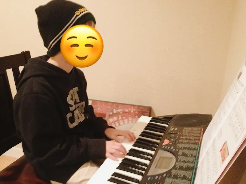 Piano student