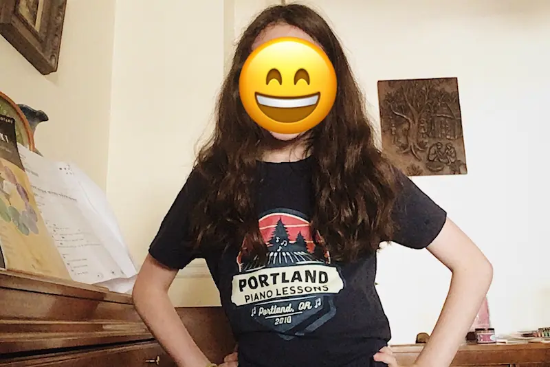 Piano student