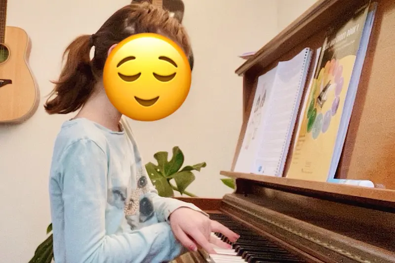 Piano student